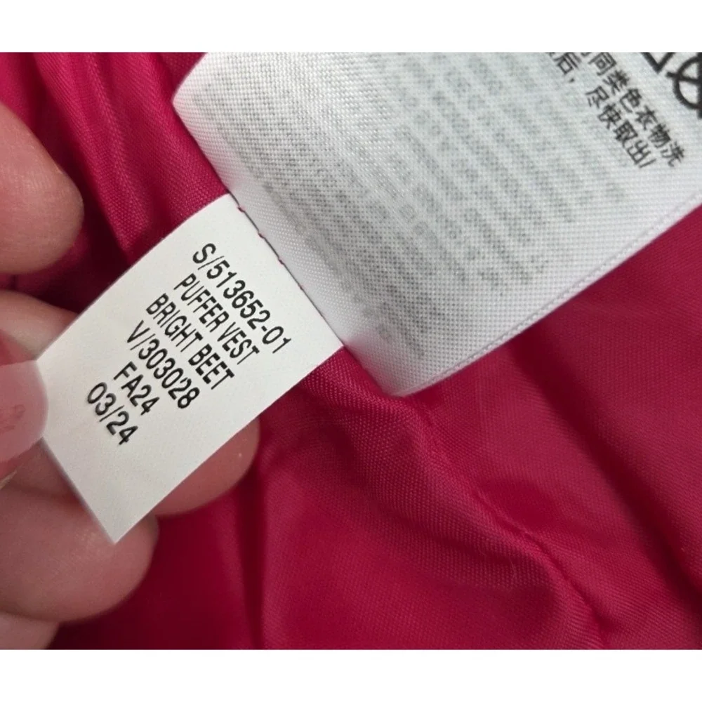 GAP Baby Girls 18-24 Mos Puffer‎ Vest Cold Control Hot Pink Full Zip Warm NEW